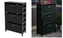 Winsome Torino 4-Pc Set Storage Shelf with Black Fabric Baskets